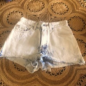 Silver Tab White Wash Shorts